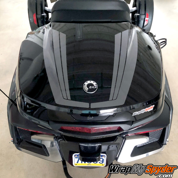 BRP Can-am Spyder Tour Top Case Tri-Wing Racing Stripe kit