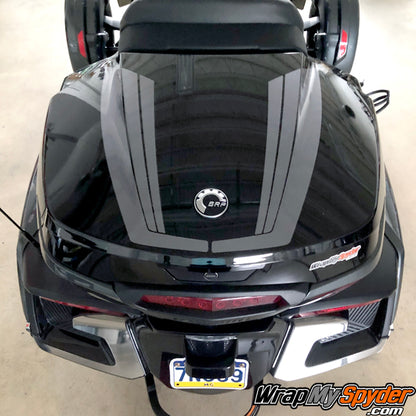 BRP Can-am Spyder Tour Top Case Tri-Wing Racing Stripe kit