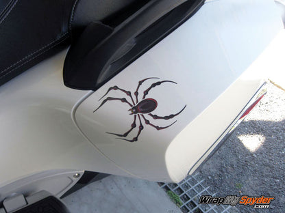 Bellerdine Spider small decal on Saddle bags