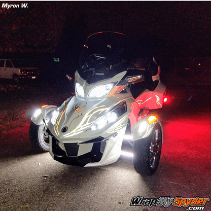 Reflective Barbwire Lightning Red with Bellerdine-spider frunk