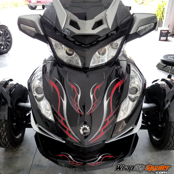 Barbwire-101-Red tone Spyder graphics kit