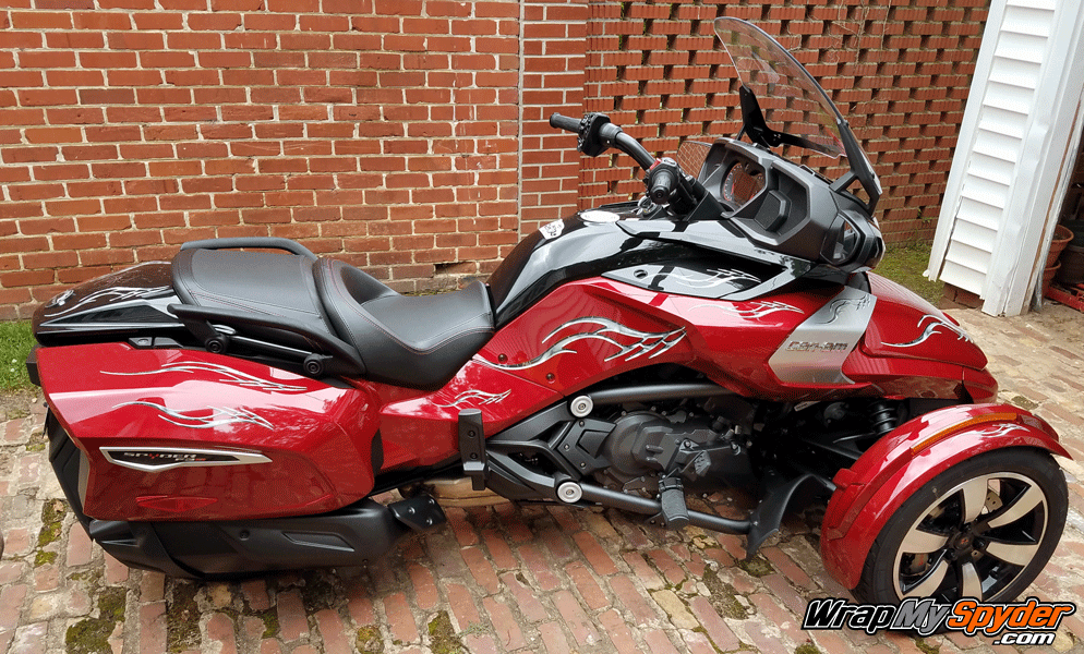 Can-am Spyder F3 Limited Barbwire-Lightning-Gray graphics-kit