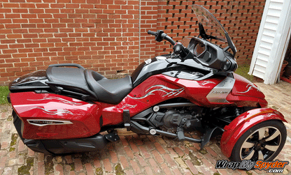 Can-am Spyder F3 Limited Barbwire-Lightning-Gray graphics-kit