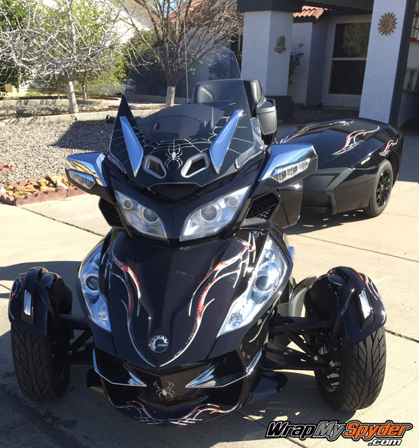 Barbwire Lightning Red- Bike-Trailer combo