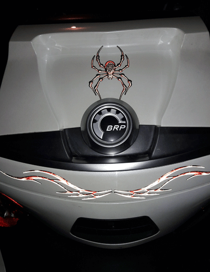 Barbwire-Lightning Red-w-black-red-spider-reflective