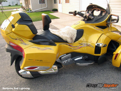 Barbwire Red lightning BRP Spyder graphics kit