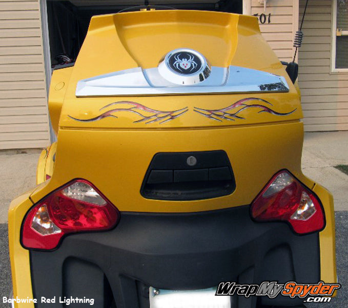 Barbwire Red lightning rear bag