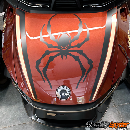 Frunk Spider Satin Black over Mars Red RT
