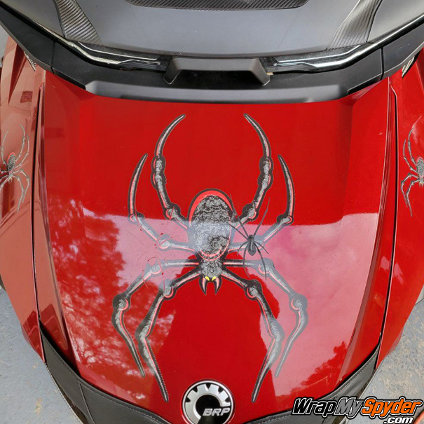 Bellerdine-Spider--Red-Black-decal-set-for-all-Can-am-Spyder-models