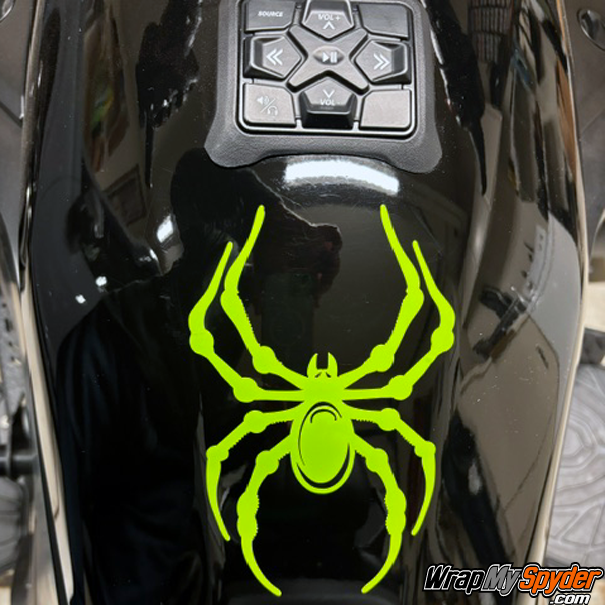 Bellerdine-Spider-Small-Vinyl-cut-in-Lime-Green