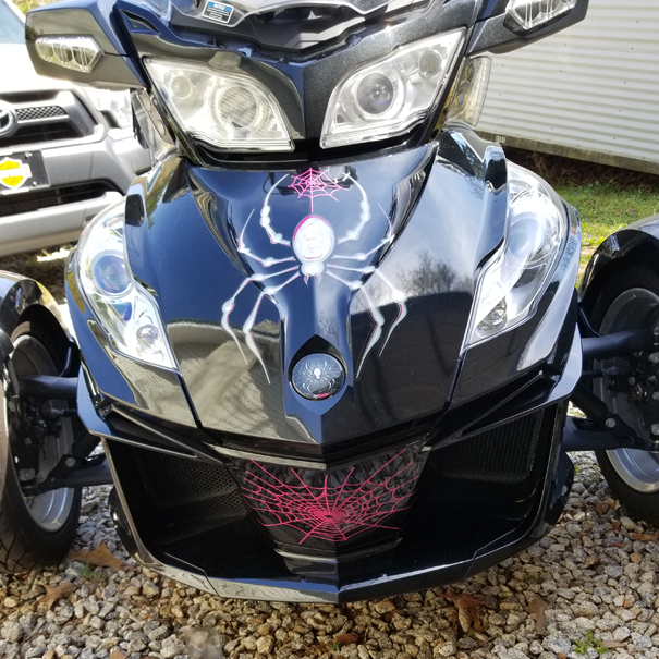 Bellerdine-White-Pink with added Pink webs