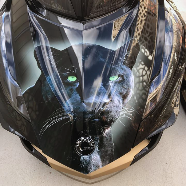 Black-Panther-RT frunk wrap