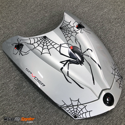 3D effect Black-Widow-Crawler can-am Spyder decal kit.