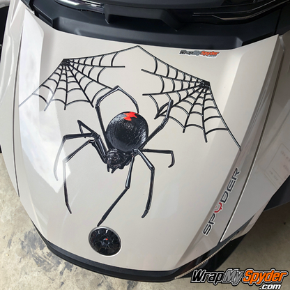 BRP Can am Spyder decal set - Black-Widow-Crawler-decal-kit-on-20-Spyder-RT