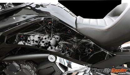 Black Widow Party Knee Panel kit for Can-am Spyder F3 models