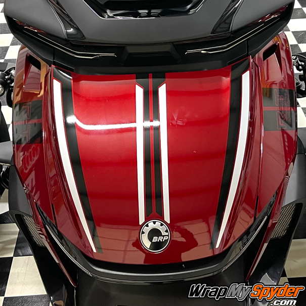 Can-am Spyder RT Limited Break-Stripe-Edge-silver-black-with-RT-Hash-Marks-Lamonster-Garage