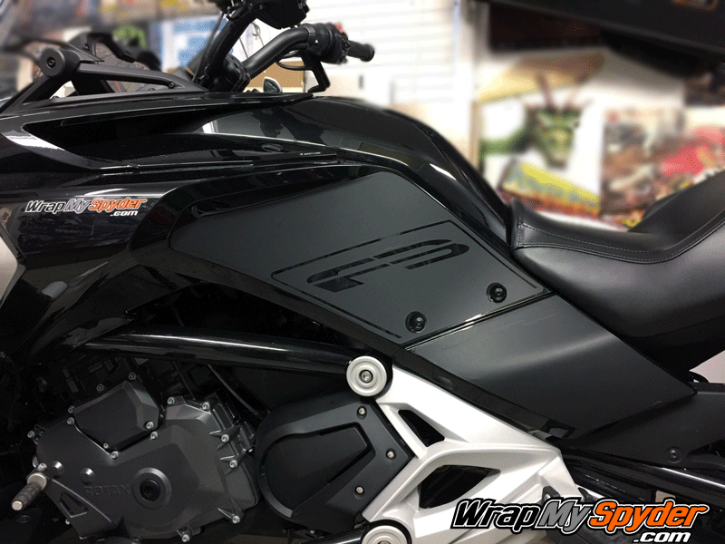 Matte-Black F3 knee panel kit with F3 cutout