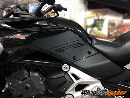 Matte-Black F3 knee panel kit with F3 cutout