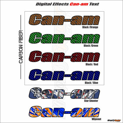 Digital effects Can-am Frunk text CARBON FIBER