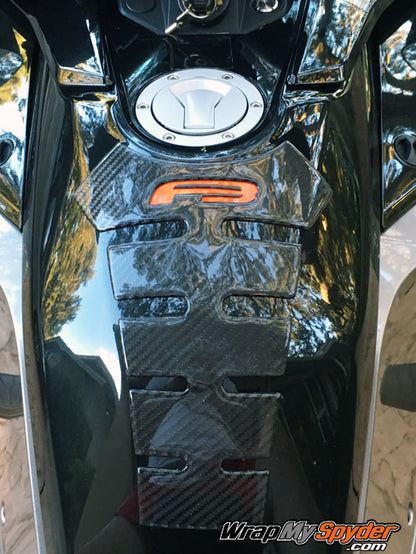 can-am red f3 spine real carbon fiber