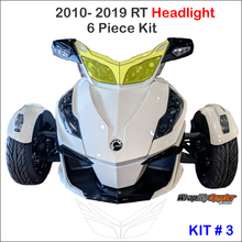 Can-am Spyder 2010-19 RT all models Upper Headlight - eyebrow scratch and chip protection 6 piece