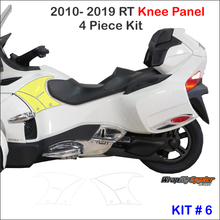 Can-am Spyder 2010-19 RT models 4 piece knee panel scratch and chip protection Xpel Paint Protection