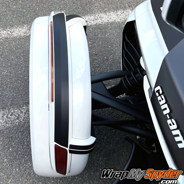 Can-am-Spyder New Style Fender-Tops-insert-kit-in-matte-black-color