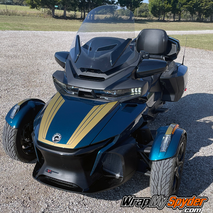Can-am-Spyder-2020+-Tri-Wing-Frunk-Stripe-kit-in-Gold-Metallic