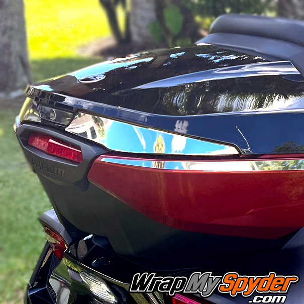 Can-am-Spyder-Chrome-Top-case-rear-trunk-handle-inserts-for-Spyder-F3-Limited-and-RT-Limited
