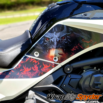 Can-am-Spyder-Dragon-F3-Knee-Panel-protection-kit-protects-with-style-available-for-all-models-Can-am-Spyder-F3