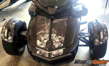 Can-am-Spyder-F3-Black-Widow-Party-frunk-strpes-and-New-Style-Fender-inserts