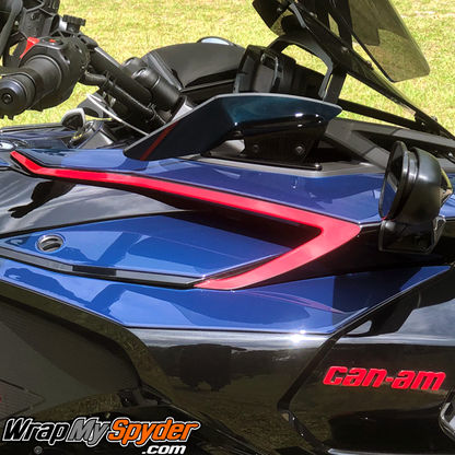 Can-am-Spyder-F3-Boomerang-side-panel-insert-and-Can-am-Text-overly-in-Red