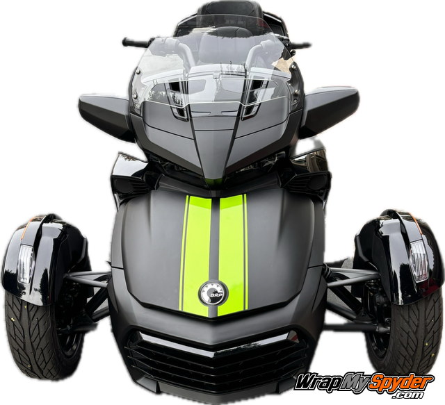 Can-am-Spyder-F3-GT-Racing-Stripes-Gloss-Lime-Green-over-Matte-Black-finish