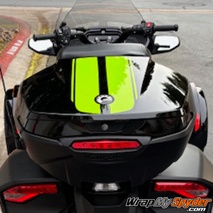 Can-am-Spyder-F3-GT-Top-Case-Racing-Stripes-Gloss-Lime-Green