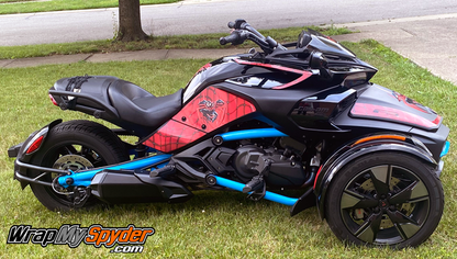 F3 Frunk Racing Stripe Kit - Le Blanc Red Web