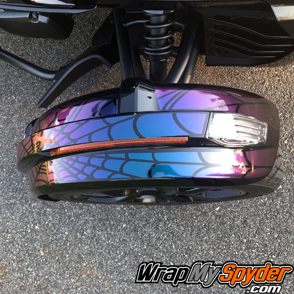Can-am-Spyder-F3-Limted-Reverse-Webs-pre-cut--2019+-fender-kit--in-chameleon-wrap