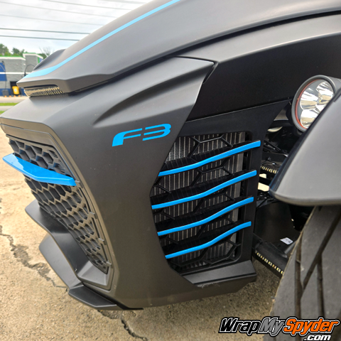 F3 Radiator Grill Bar Accent Decal Set