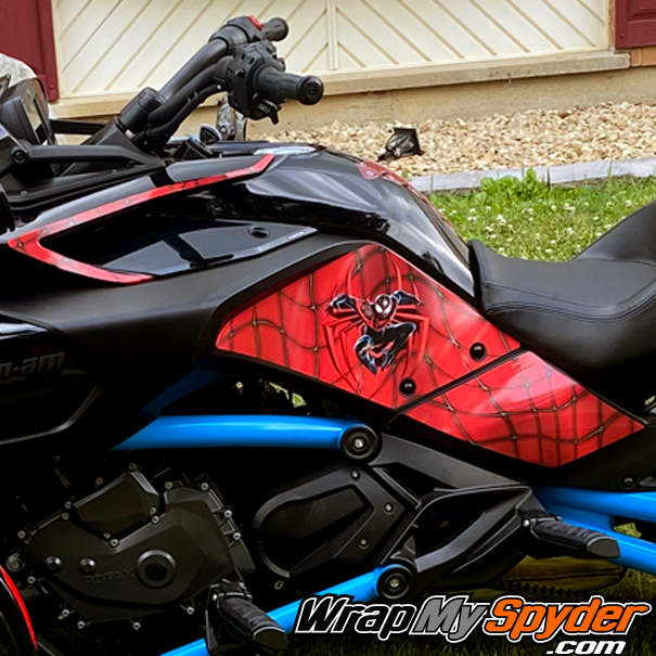 Can-am-Spyder-F3-Red-Web-Knee-panels-with-matching-Boomerang-side-panel-insert