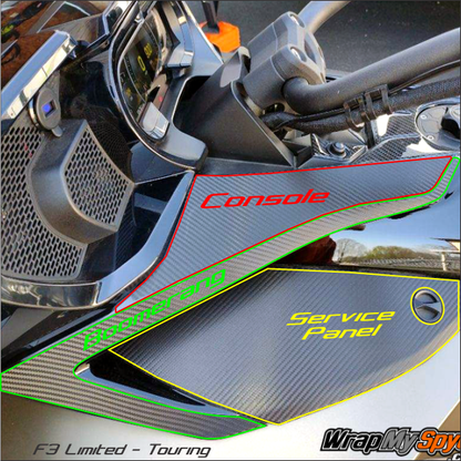 Can-am-Spyder-F3-Touring-Limited-Console panel -Service-panel-Boomerang-panel