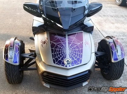Can-am-Spyder-F3-Touring-Reverse-Webs-pre-cut frunk stripe kit-chameleon-wrap
