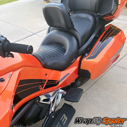 Can-am-Spyder-F3-Tri-Wing--knee-panel-and-Saddlebag-stripe-racing-stripe-for-Spyder-F3-models