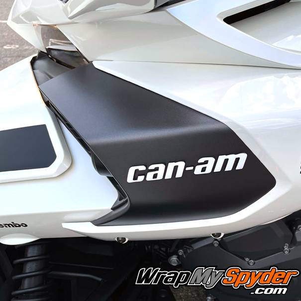 Can-am-Spyder-F3-White-side-panel-text-inserts-laying-over-the-OEM-side-panel-text-many-color-available
