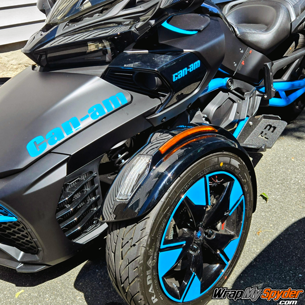 Can-am-Spyder-F3S-Outer-Wheel-Accent-Kit-Can-am-Frunk-text-and-Boomerang-side-accent-all-in-Olympic-Blue