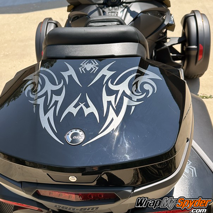 Can-am-Spyder-RT-Flying-Tribal-Rear-Top-Case-Stripe-in-Charcoal-Metallic
