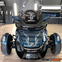 Can-am-Spyder-RT-Limited-Petrol-Blue-with-Barbwire-Lightning-Gray-tone-Reflective-graphcis-kit