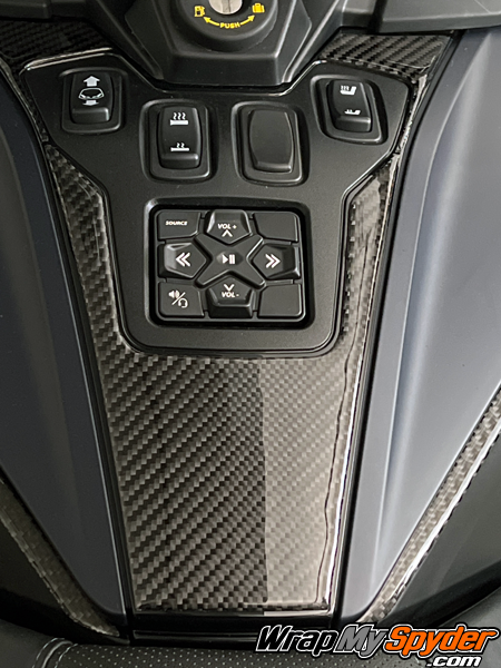 Can-am-Spyder-RT-Limited-Sea-to-Sky-Dash-panel-3D-Domed-Real-Carbon-Fiber-Switch-Panel