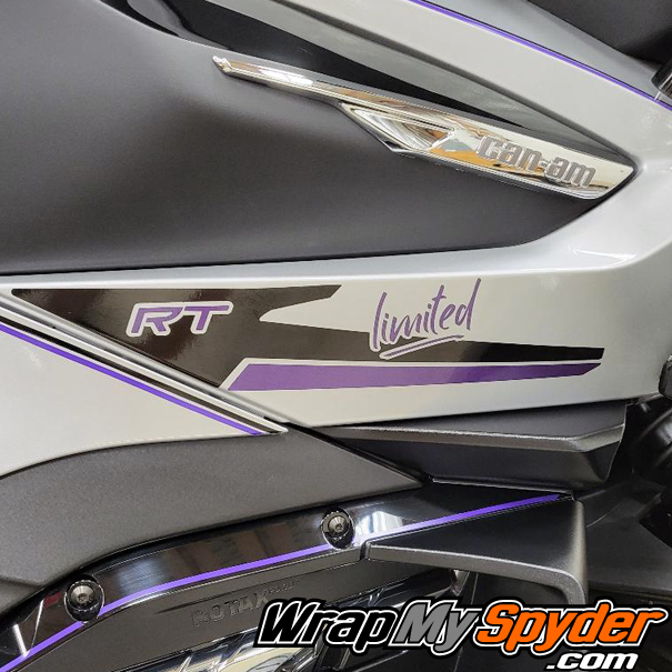 Can-am-Spyder-RT-RT-Limited-2020-2023+-Racing-Stripe-kit-Break-Stripe-Edge-Purple-Met-Gloss-Black-knee-panel