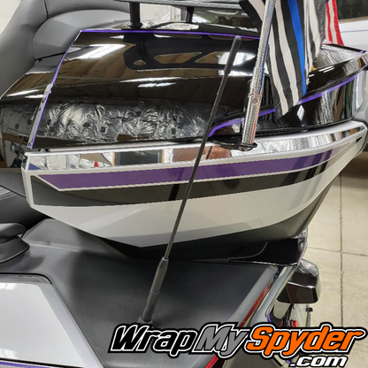 Can-am-Spyder-RT-RT-Limited-2020-2023+-Racing-Stripe-kit-Break-Stripe-Edge-Purple-Met-Gloss-Black-top-case-side-with-chrome-side-bar