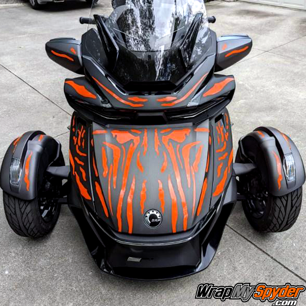 Can-am-Spyder-RT-RT-Limited-Tiger-Stripes-wrap-kit-model-year-2020-2024
