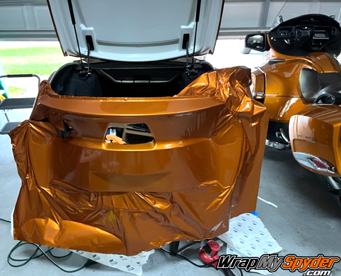 Can-am-Spyder-RT622-Trailer-full-body-wrap-in-Cognac-color-wrap-installed-by-first-time-DIY-user